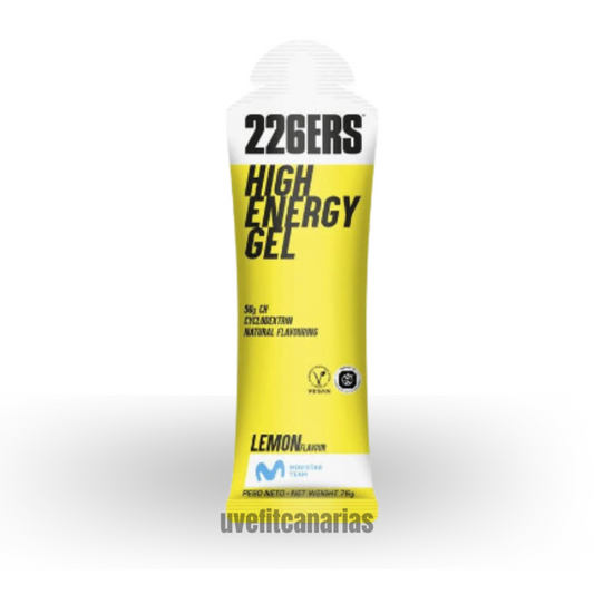 Gel energético, High energy gel, Limón, 76 g - 226ERS
