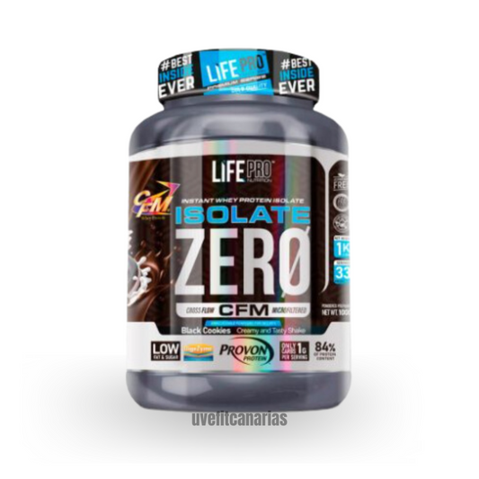 Proteína Isolate Zero, Black Cookies, 1kg - LifePro