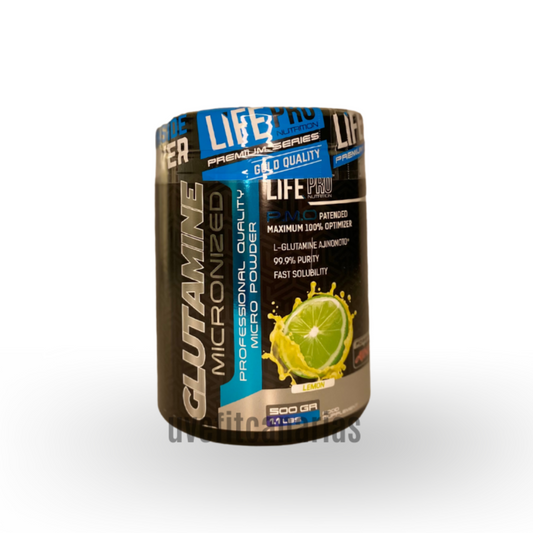 Glutamina Micronizada, Limón 500gr - LifePro