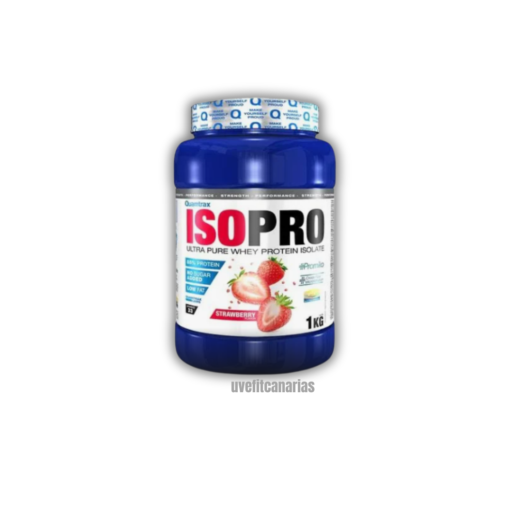 Proteína Isopro, Fresa, 1 kg - Quamtrax