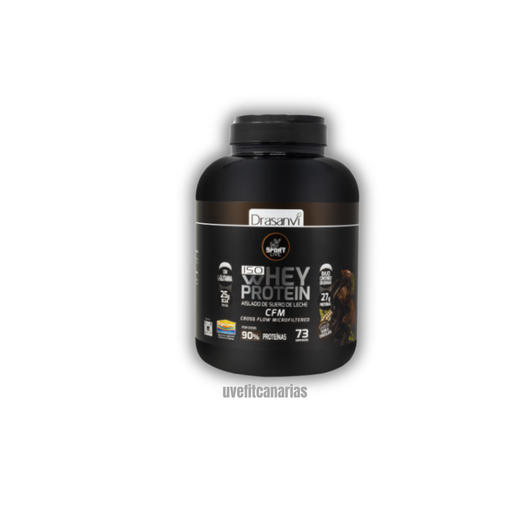 Proteína IsoWhey, Doble Chocolate, 2.2 kg - Drasanvi