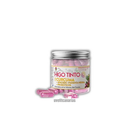 Higo Tinto con Cúrcuma, 90cap - Tuno Canarias