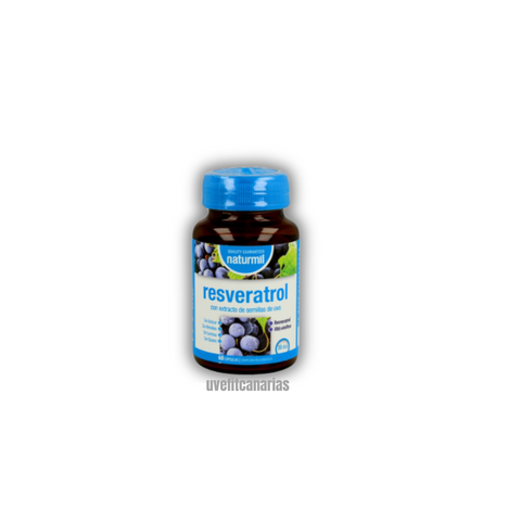 Resveratrol, con extracto de semillas de uva, 60cap - Naturmil