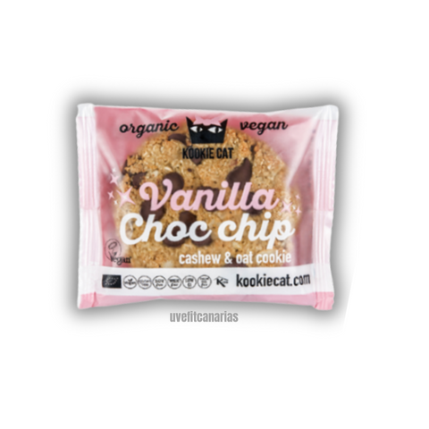 Galleta de vainilla choco chip, 50gr - kookie cat