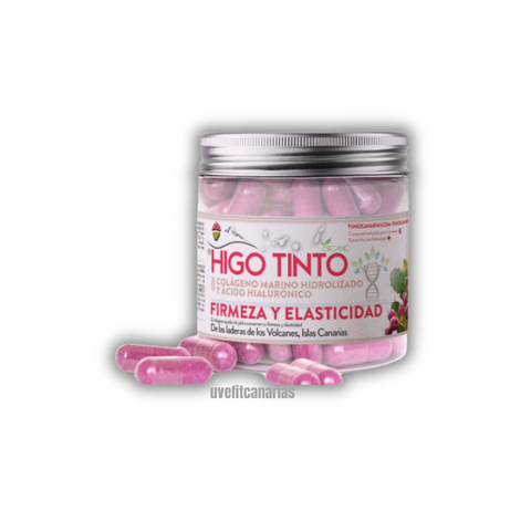 Higo tinto con colágeno hidrolizado y ácido hialurónico, 90 cap - Tuno Canarias