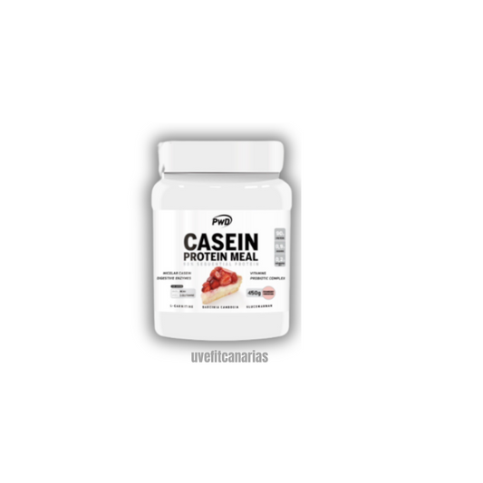 Caseína Protein Meal, Tarta de queso de fresa, 450 gr - PWD