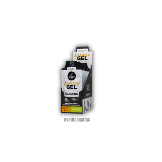 Gel energético con magnesio, Lima-limón, 40g, Sport Live Drasanvi