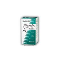 Vitamin A 5000 iu, 100 cap - HelthAid