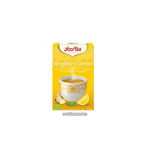 Infusión Jengibre y Limón, 17 bolsitas - Yogi Tea