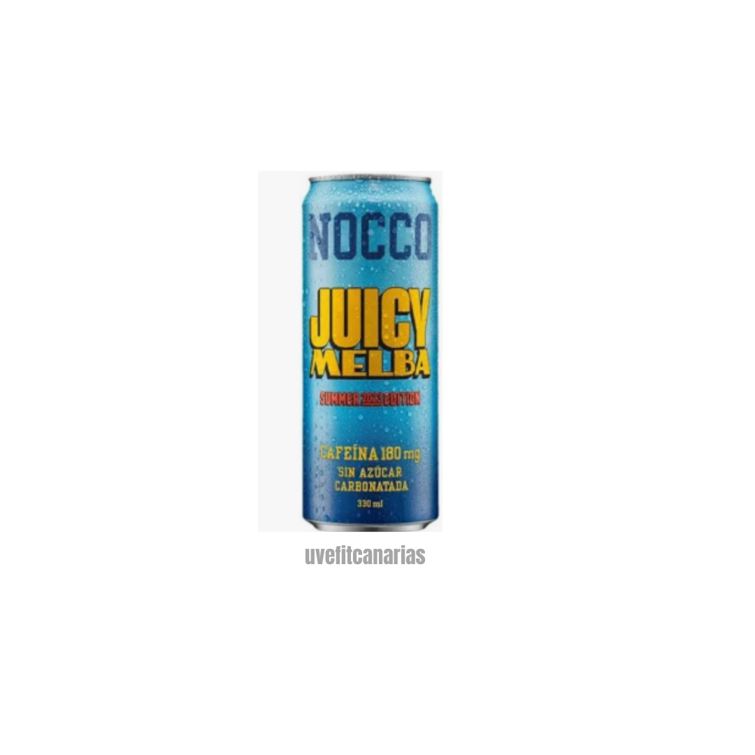 Bebida energética BCCA + cafeína, Juicy Melba, 330ml - Nocco