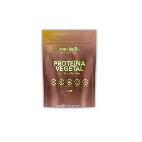 Proteína Vegetal, Matcha y Chocolate, 500gr - Matchaflix