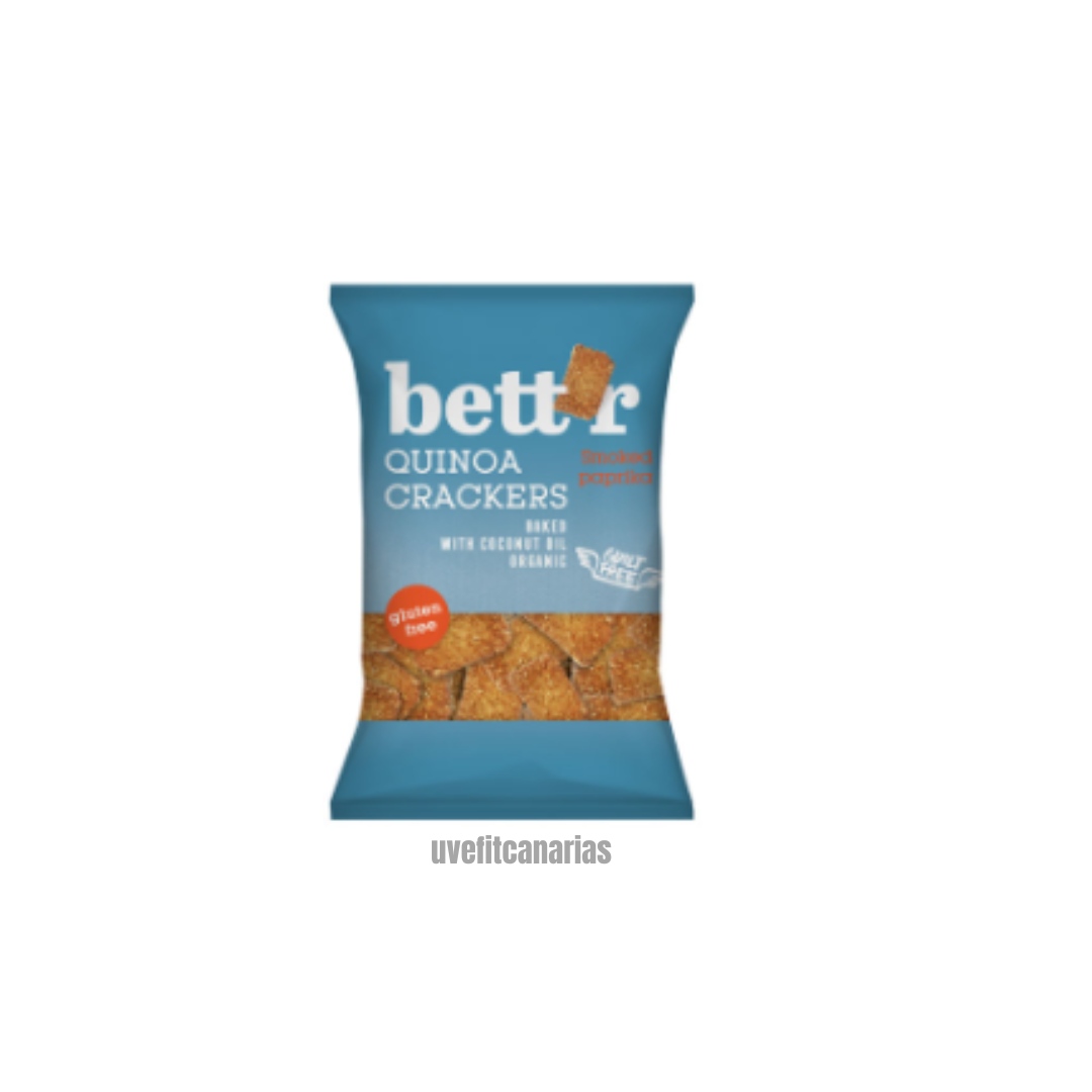 Crackers Quinoa y Pimentón Ahumado, 100gr - Bett´r