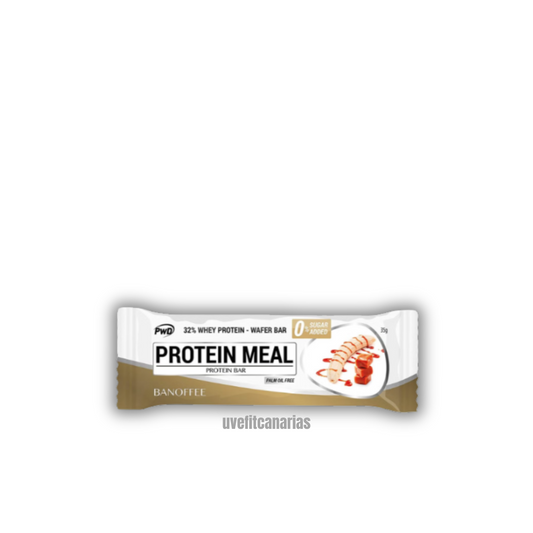 Barrita de proteína, Plátano y caramelo, 35 gr - PWD