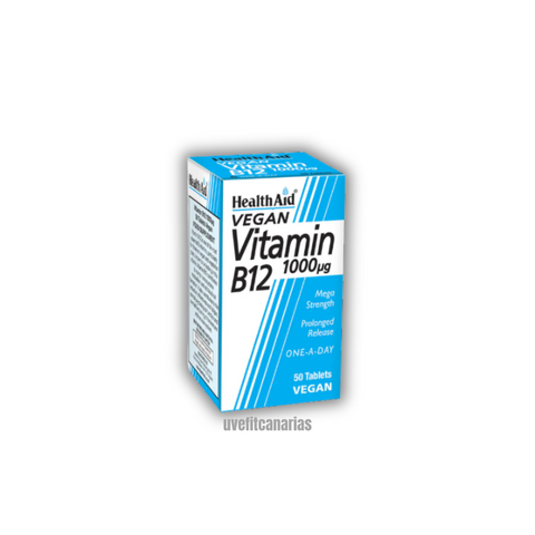 Vitamina B12, 1000ug, 50 tablets - HealthAid