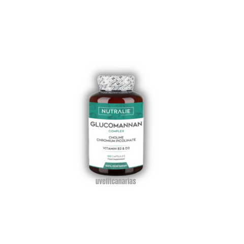 Glucomannan Complex con Vitamina B3 y D3, 120 cap  – Nutralie