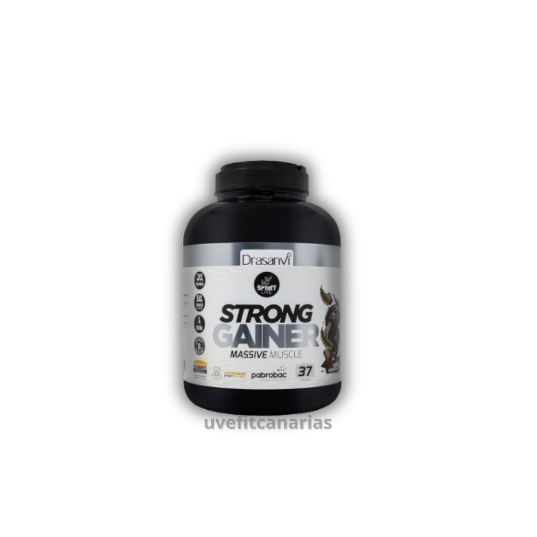 Strong Gainer, Doble Chocolate, 3kg - Sport Live Drasanvi