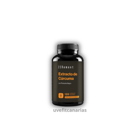 Extracto de Cúrcuma con pimienta negra (Turmeric Curcumin) , 120cap - Zenement