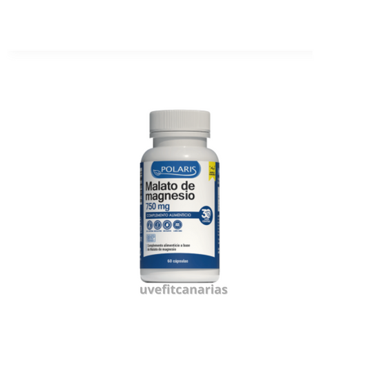 Malato de magnesio, 750mg, 60cap - Polaris