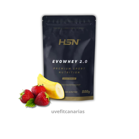 Proteína EvoWhey, 500gr, Fresa y Plátano - HSN