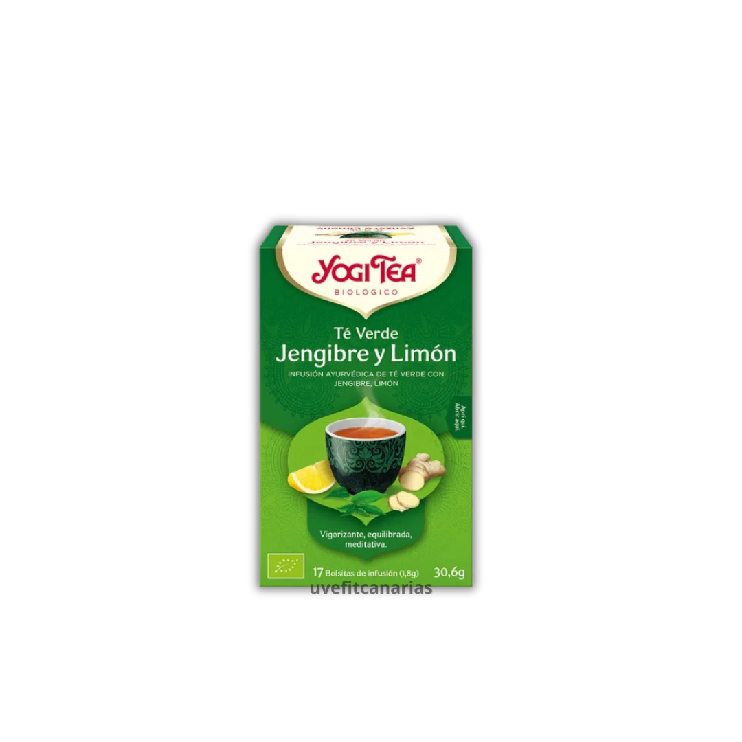 Té verde Jengibre y Limón, 17 bolsitas - Yogi Tea