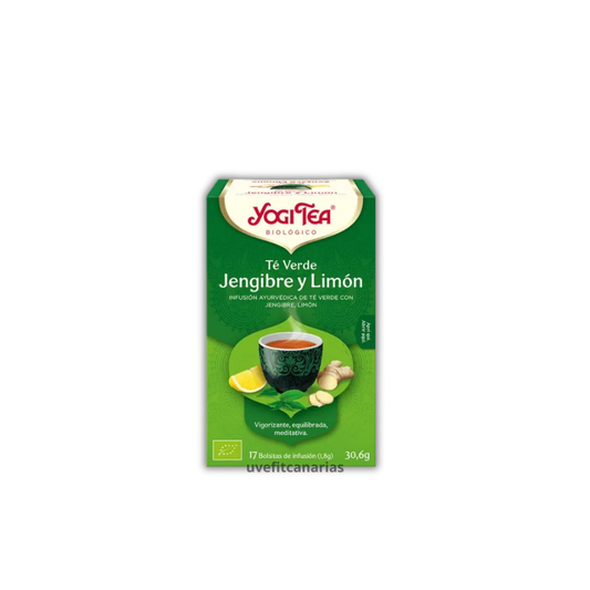 Té verde Jengibre y Limón, 17 bolsitas - Yogi Tea