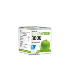 L - Carnitine 3000, 20 viales Manzana verde - Quamtrax
