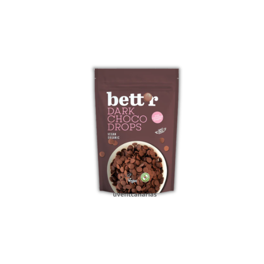 Gotas de chocolate negro, 200gr - Bett`r