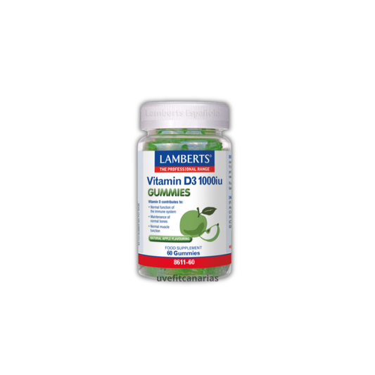 Vitamina D3 1000 UI, 60Gominolas - Lamberts