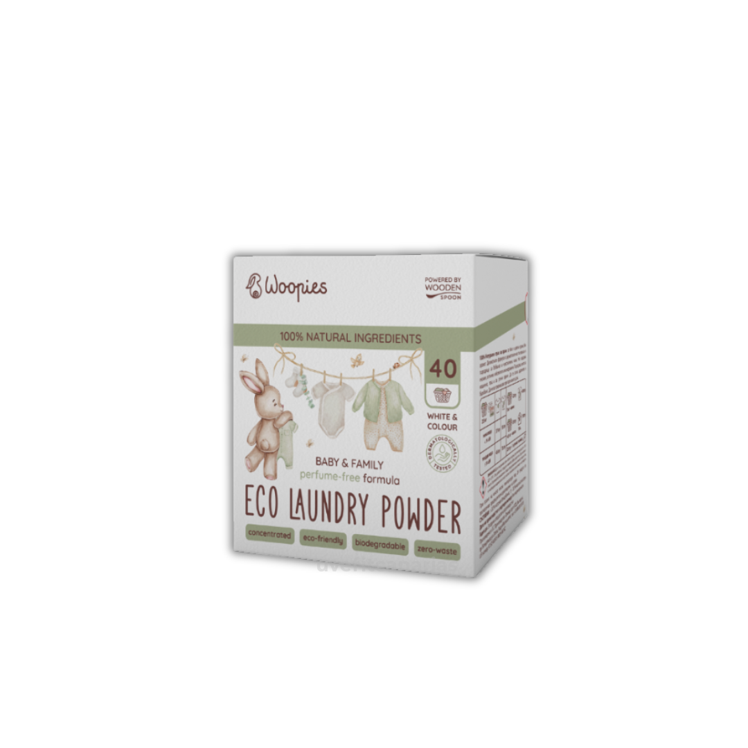 Detergente en polvo BIO, 1,5kg - WoodenSpoong