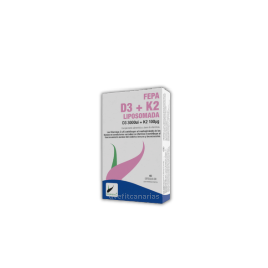 Vitamina D3+K2, 40cap - Fepa