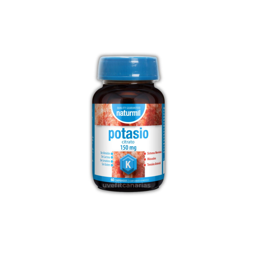 Potasio Citrato, 150mg, 60 comprimidos - Naturmil