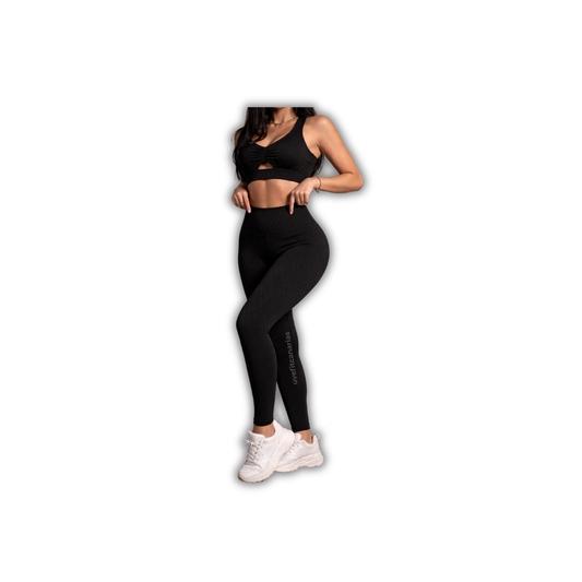 Conjunto Seamless Sculpt Negro - Landstore