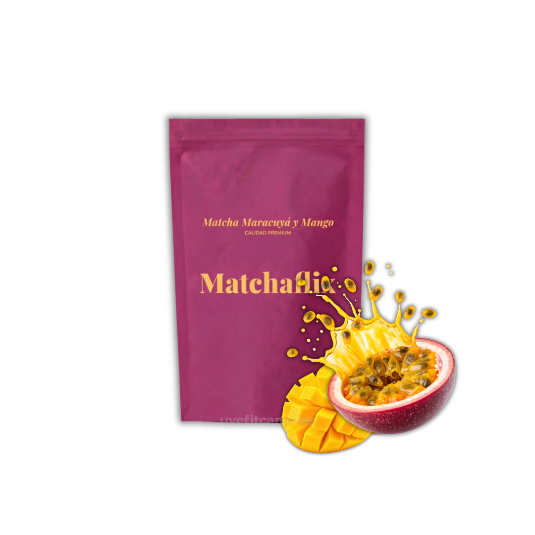 Té Matcha Premium, Mango y Maracuyá, 100gr - Matchaflix