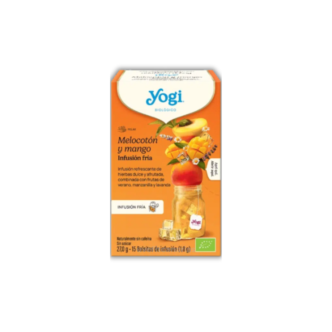 Infusión, Melocotón y Mango, 15 bolsitas - Yogi Tea