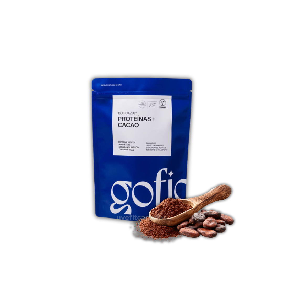 Proteína Vegetal + Cacao, 450gr XL - Gofio Azul