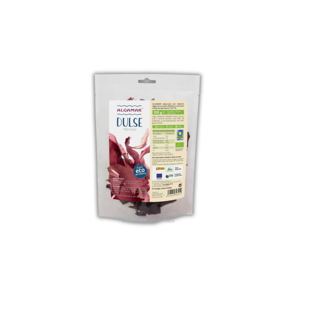 Alga Dulse Ecológica Deshidratada, 100gr - Algamar