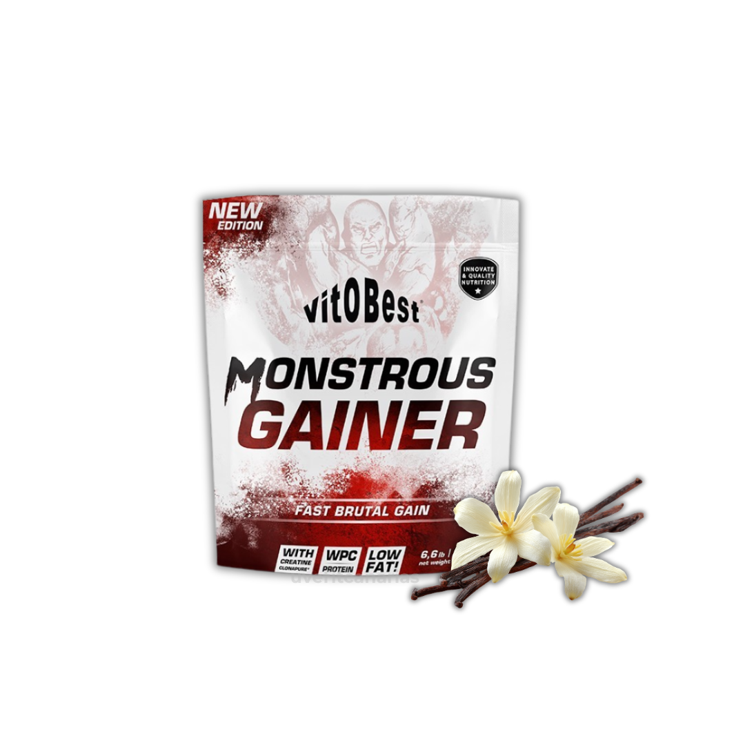 Monstrous Gainer 2200, 1.5kg, Vainilla - Vitobest