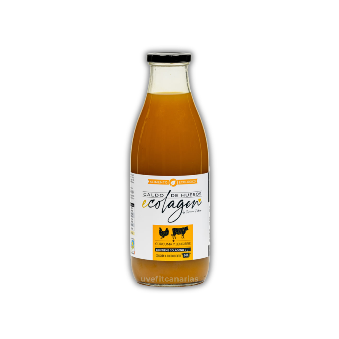 Caldo de Huesos con Cúrcuma y Jengibre, 1 L - Ecolagen