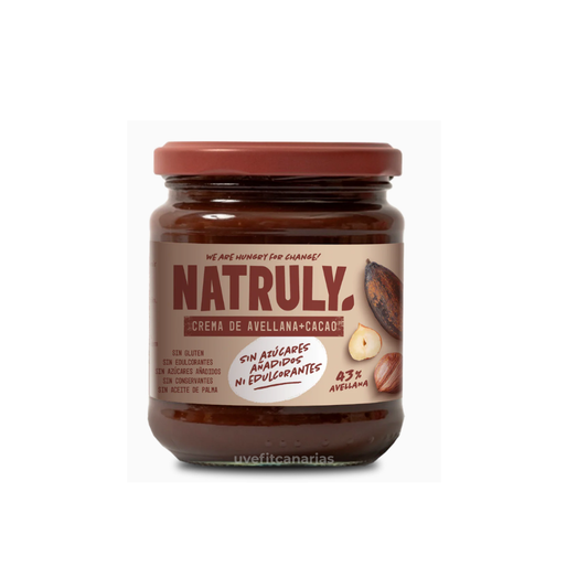 Crema de avellana - cacao, 285gr - Natruly