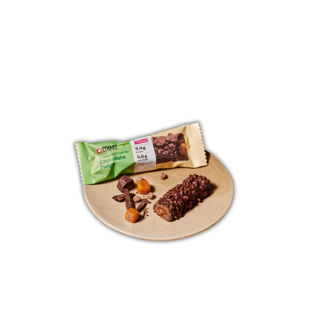 Barrita de proteína, Chocolate fudge - MaxiNutrition