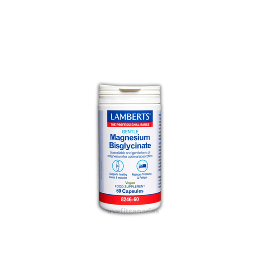 Magnesio Bisglicinato, 60cáp - Lamberts