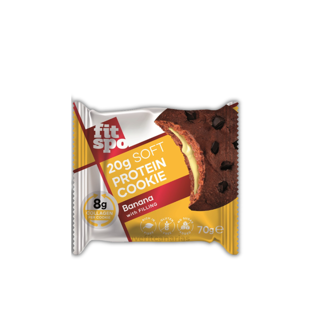 Galleta de Proteína, Plátano, 70gr - FitSpo
