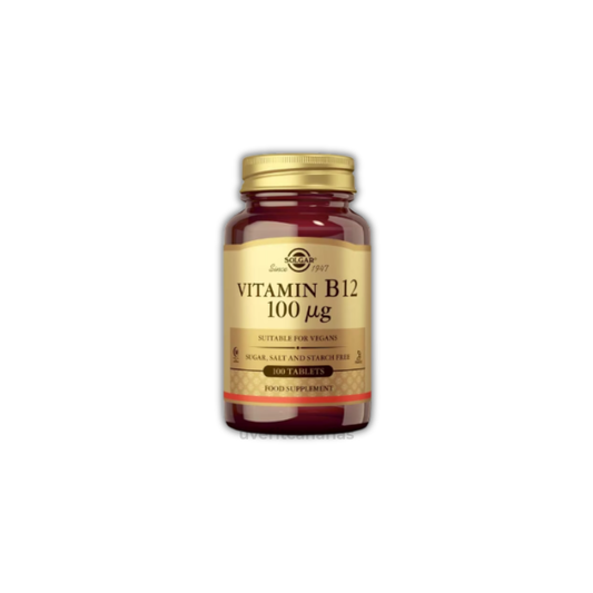 Vitamina B12  100 ug , 100 tabletas - Solgar