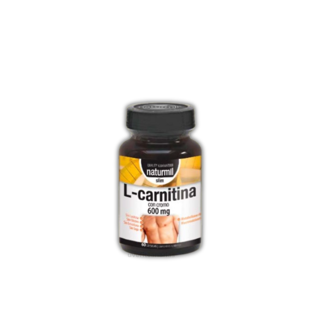 L- Carnitina con cromo, 60 Cápsulas - Naturmil