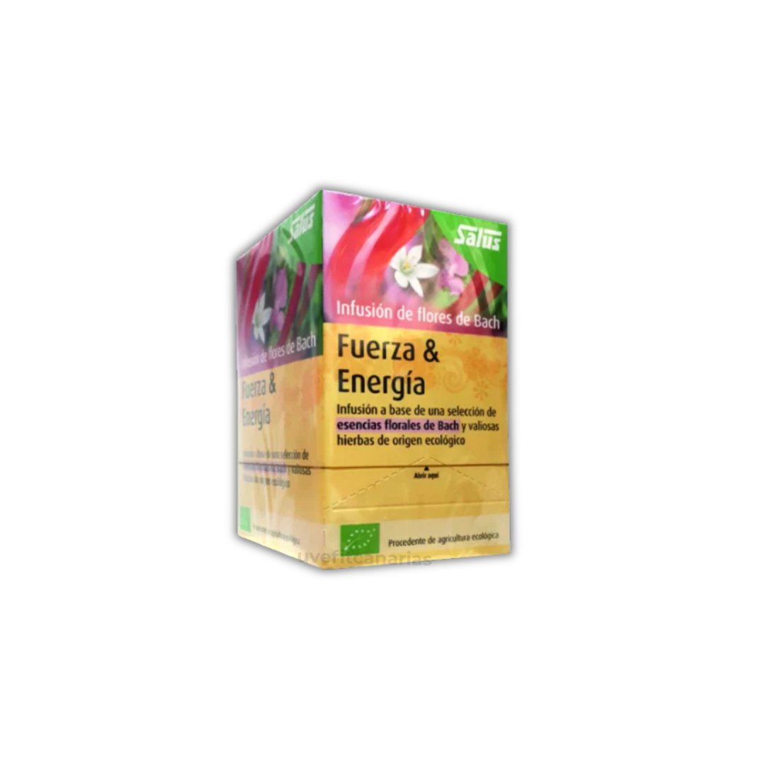 Infusión de Flores de Bach, Fuerza y Energía, 15 Bolsitas - Salus