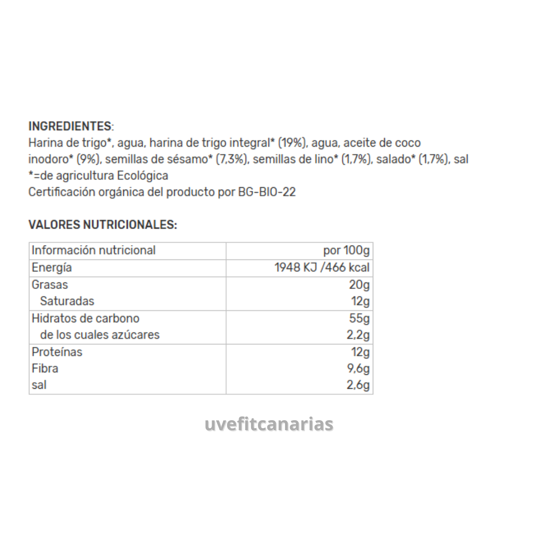 Crackers Semillas, hierbas verdes 150gr - Bett´r