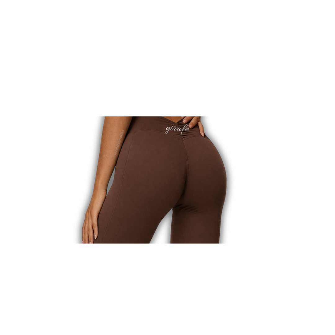 Leggins Aligned, Chocolate - Girafe