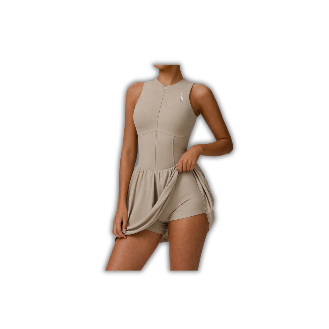 Dream Padel Dress, Beige - Girafe