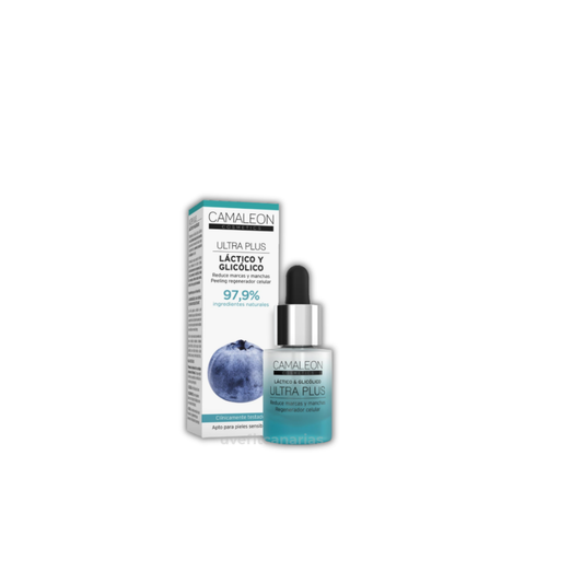 Sérum facial de Láctico y Glicólico, 15 ml - Camaleon