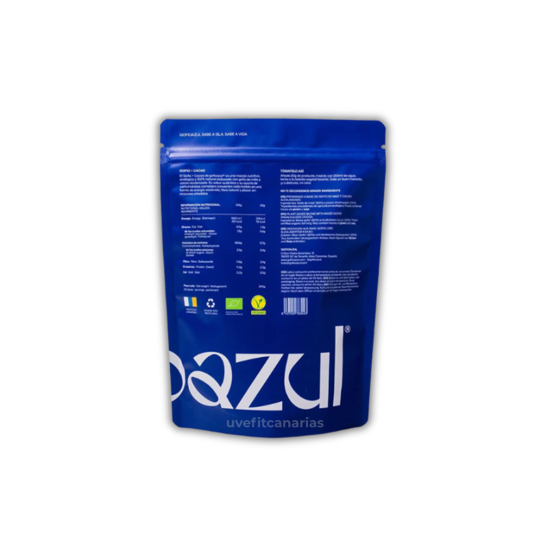 Gofio + cacao, 240gr XL - GofioAzul